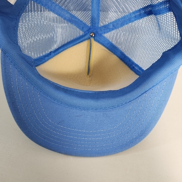 Vintage Advance United Light Blue Snapback Trucker Hat - Picture 7 of 8
